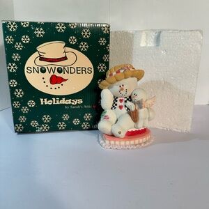 Sarah’s Attic Snowonders Holidays Valentines Love #7836 Figurine In Box No Chips
